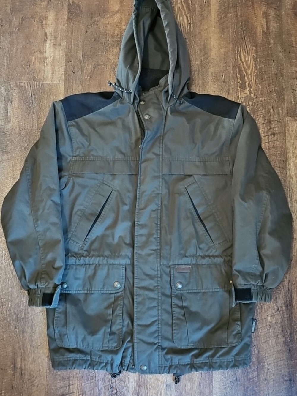 Pacific Trail Men's Olive Field Jacket with Black Accents size large
